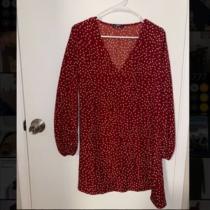 SHEIN long sleeve formal dress with matching belt